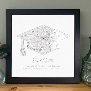 Carte imprimée cadeaux de remise des diplômes - cadeau de fin d'études pour elle, félicitations, pour lui, cadeau encadré, impression de remise des diplômes amis, pour fils, fille