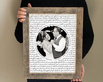 Wedding Gift for Parents from the Bride and Groom- Personalized Framed Picture for Parents, Mother of the Bride Thank you Gift of the groom