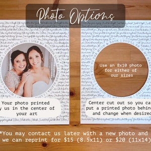 Display Parents Wedding Photo at your wedding Parents Wedding Thank You Gift Frame, Now and Then Frame, Thank You Gift for Parents image 4