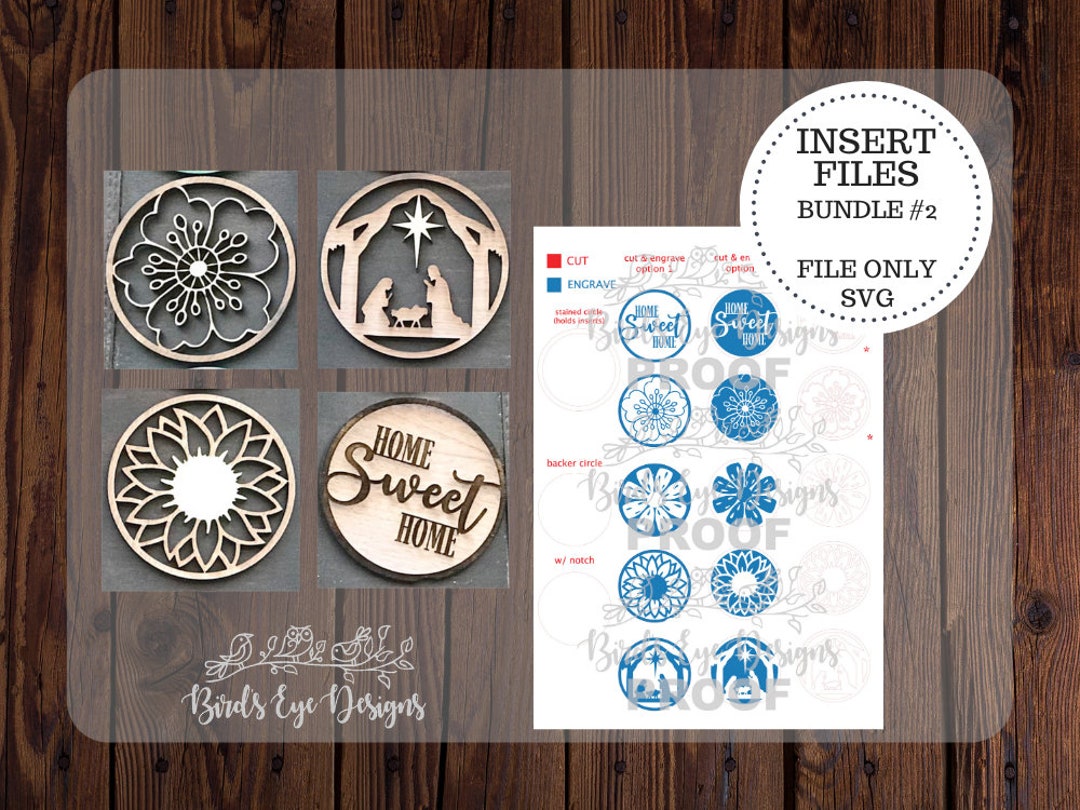 Interchangeable Sign Customizable INSERTS Bundle 2 file ONLY