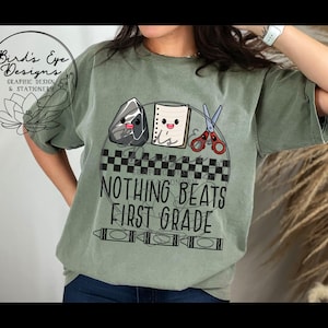 Rock, Paper, Scissors PNG, SVG, for DTF | T-shirt Image for Back to School | Customizable | First Day of School