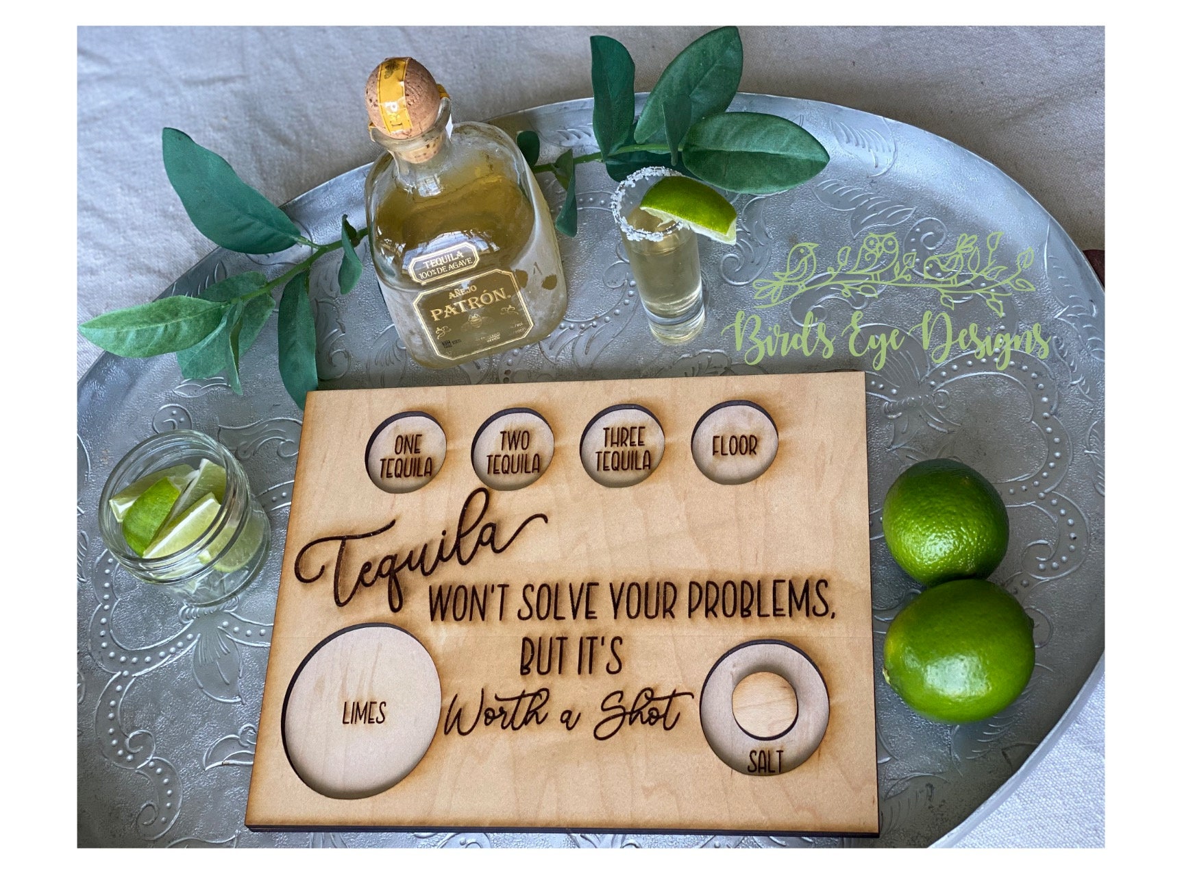 Tequila Flight Board File ONLY Customizable w/ TWO Etsy