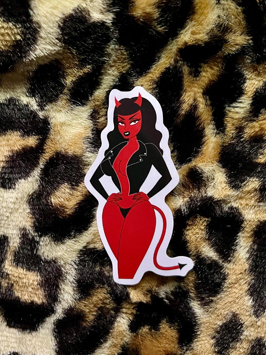 Devil Pin up - Sticker - Etsy