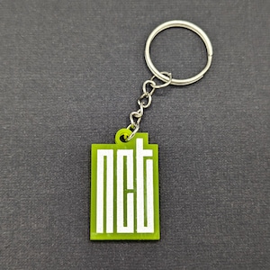 NCT Blocky Logo Acrylic Keychain Keyring, NCTzen Dreamzen Czennie Seasonie Accessory, NCTzen NCT Fan Gift, K-Pop Keychain Keyring