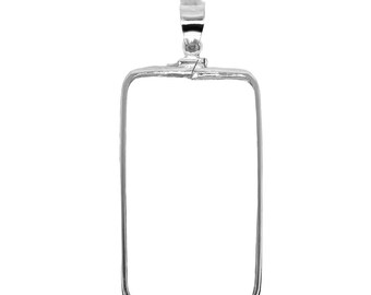 Bar Necklace Pamp Suisse Silver Pendant Pamp Bar Silver Bezel Pamp