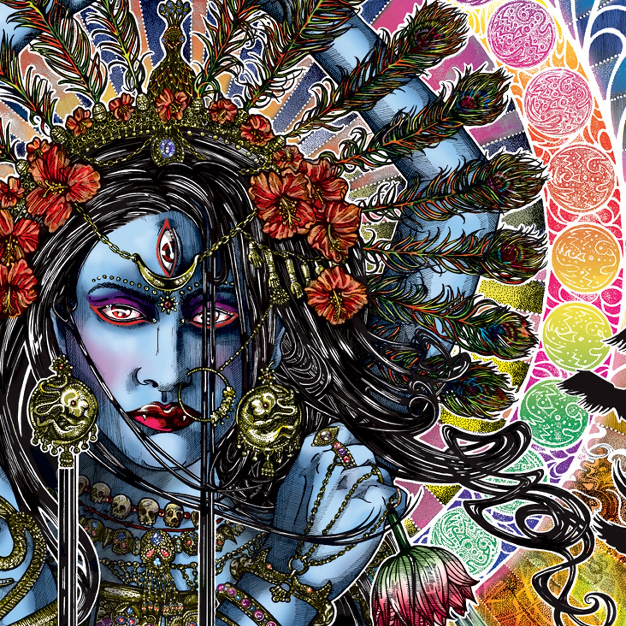 A1 ART PRINT Poster ’ Kali Ma the Dark Mother ’ by Kim - Etsy