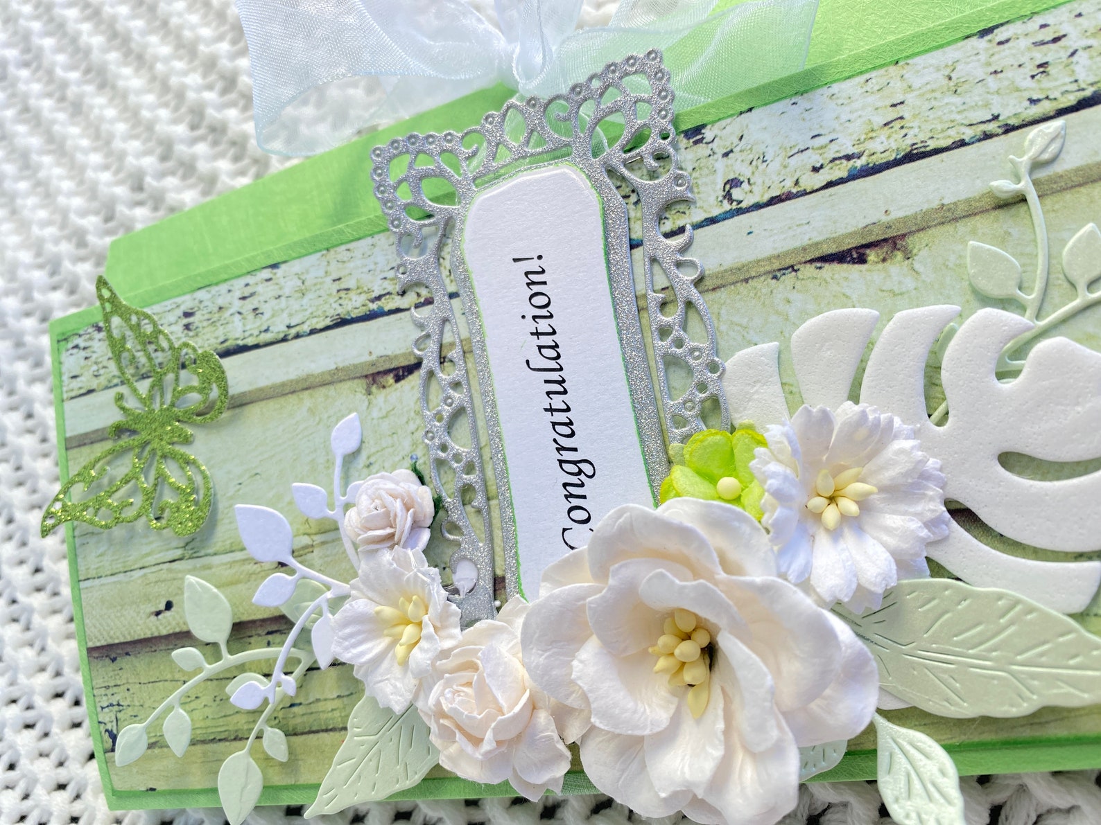 Carte de fleur de félicitations - Etsy France