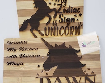Unicorn Cutting Board/Home and Party Decor