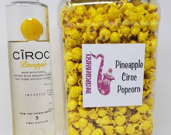 Gourmet Boozy Popcorn: Pineapple Ciroc