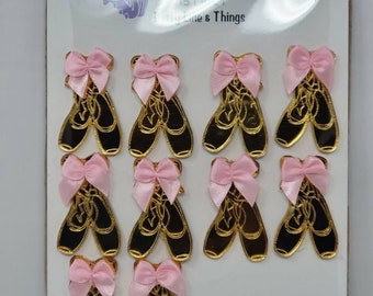 Arcylic Ballerina/Ballet Shoes/Slippers Treat Toppers