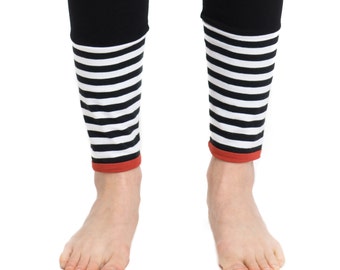 Leggings Black with Stripes