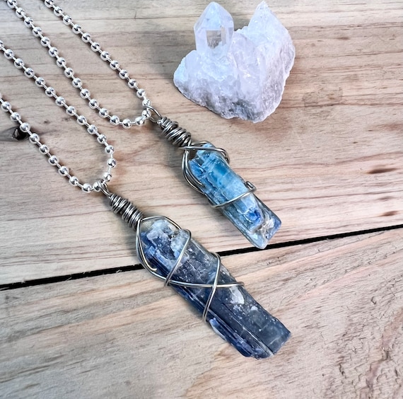 Blue kyanite pendant sale