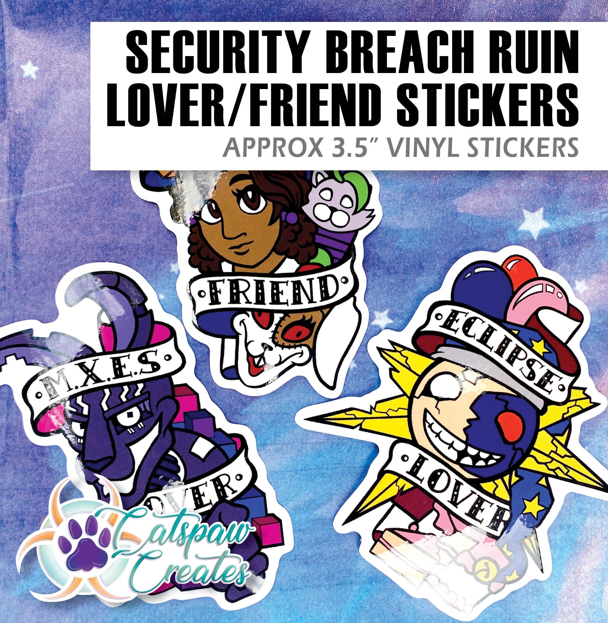 fnaf security breach ruin Sticker for Sale by charlesmydarlin