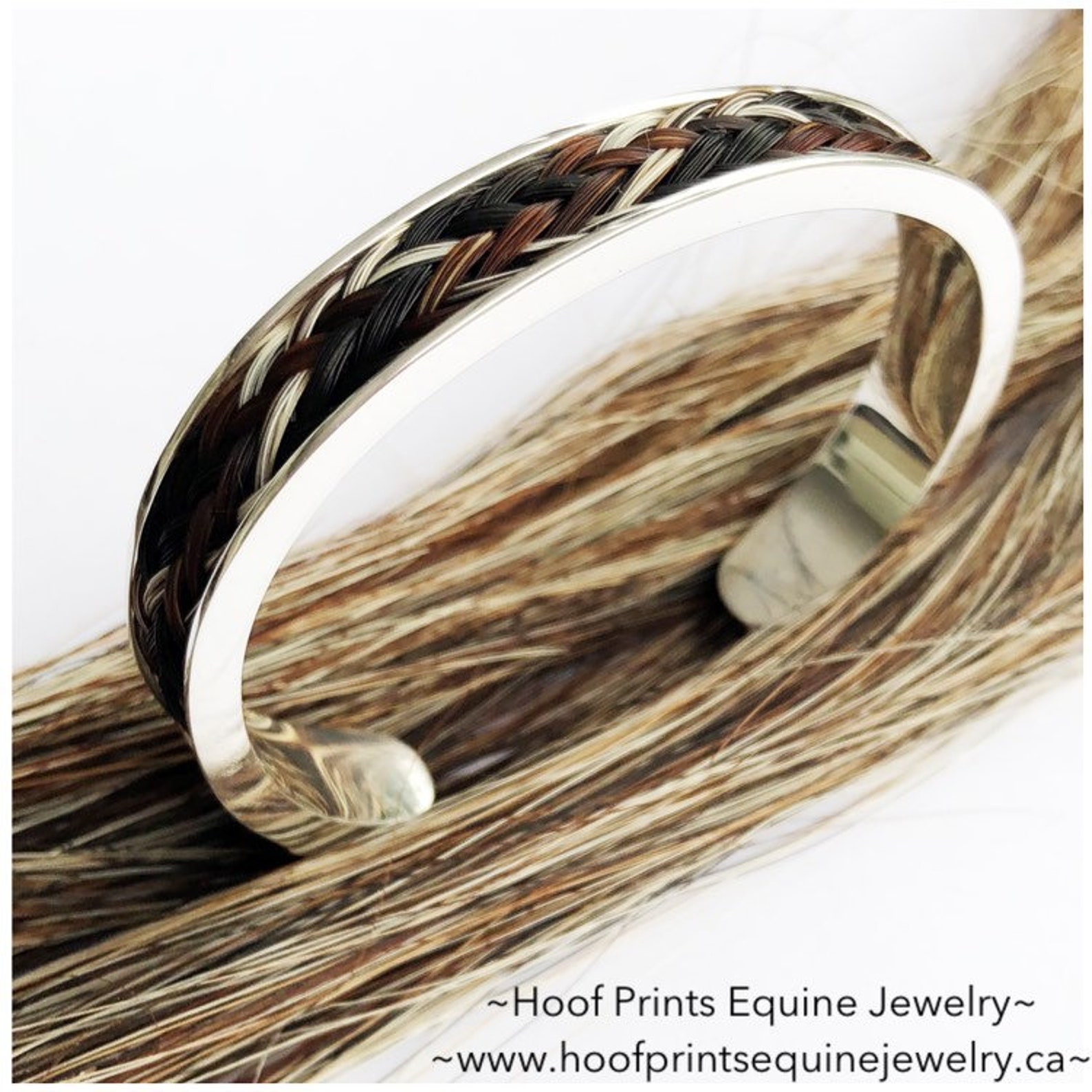 Bracciale A Polsino In Argento 925 Per Donna - Tre File, Fatto A Mano, Regolabile 16-20 Cm - Treasure Bay