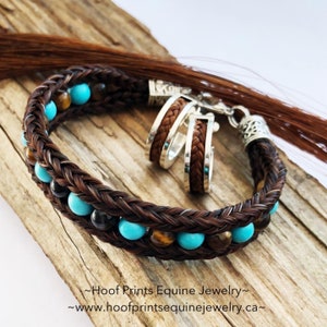 Beaded Horsehair Bracelets, Equine Keepsake Gift