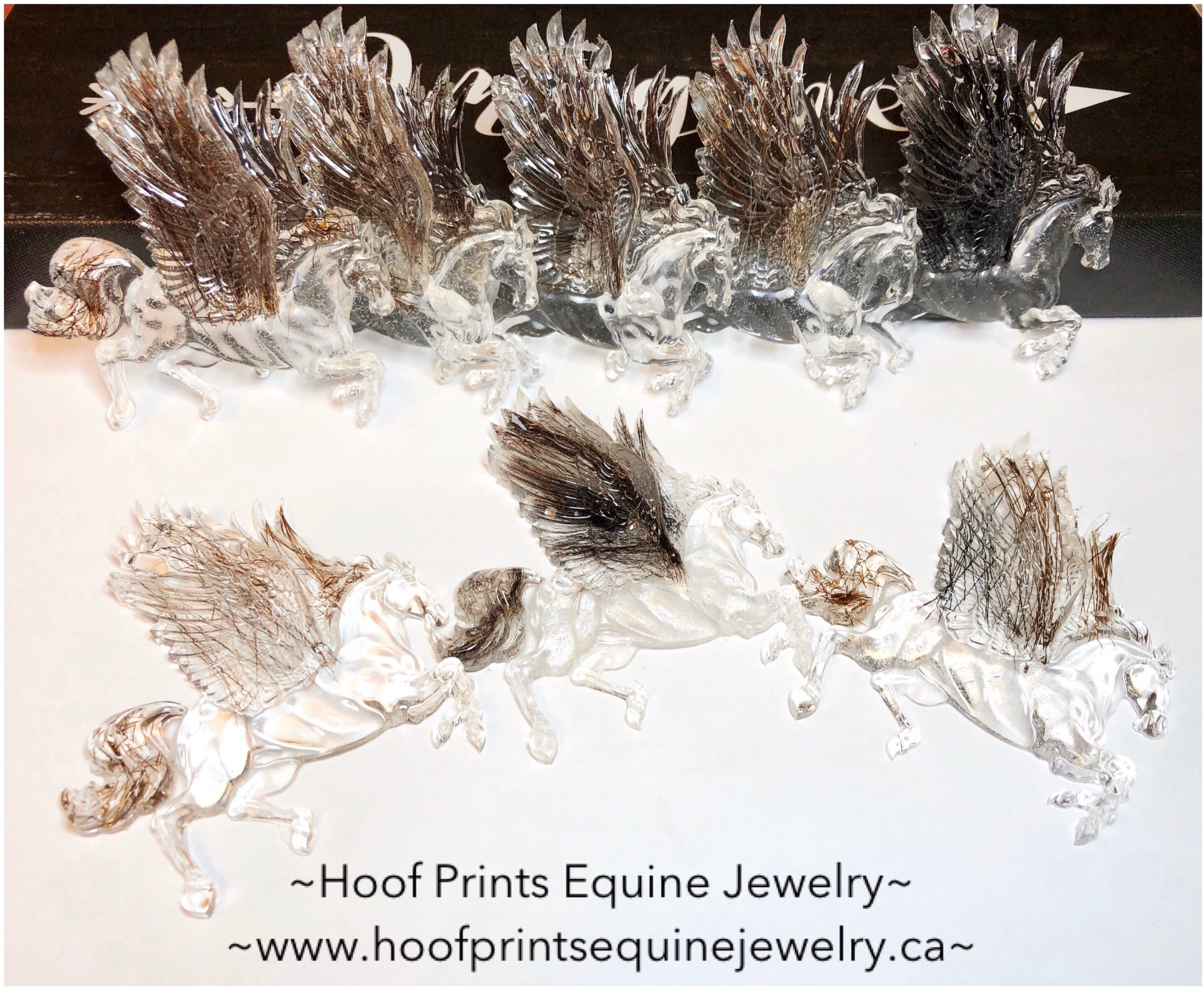 Winged Resin Horse With YOUR Horses Hair or Ashes Etsy
