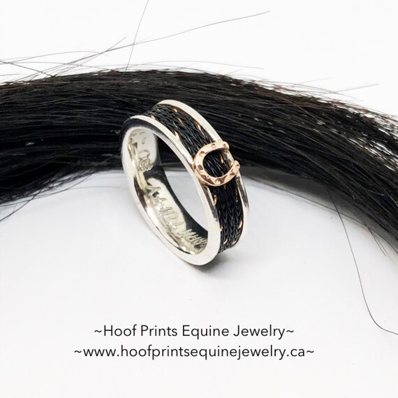Rose gold cheap horseshoe ring