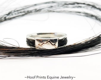 Anillo de pelo de caballo de montaña