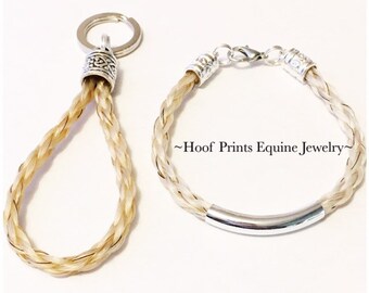 Portachiavi Cowboy Da Collezione Con Corda In Crine Di Cavallo Intrecciato – Stile Concho