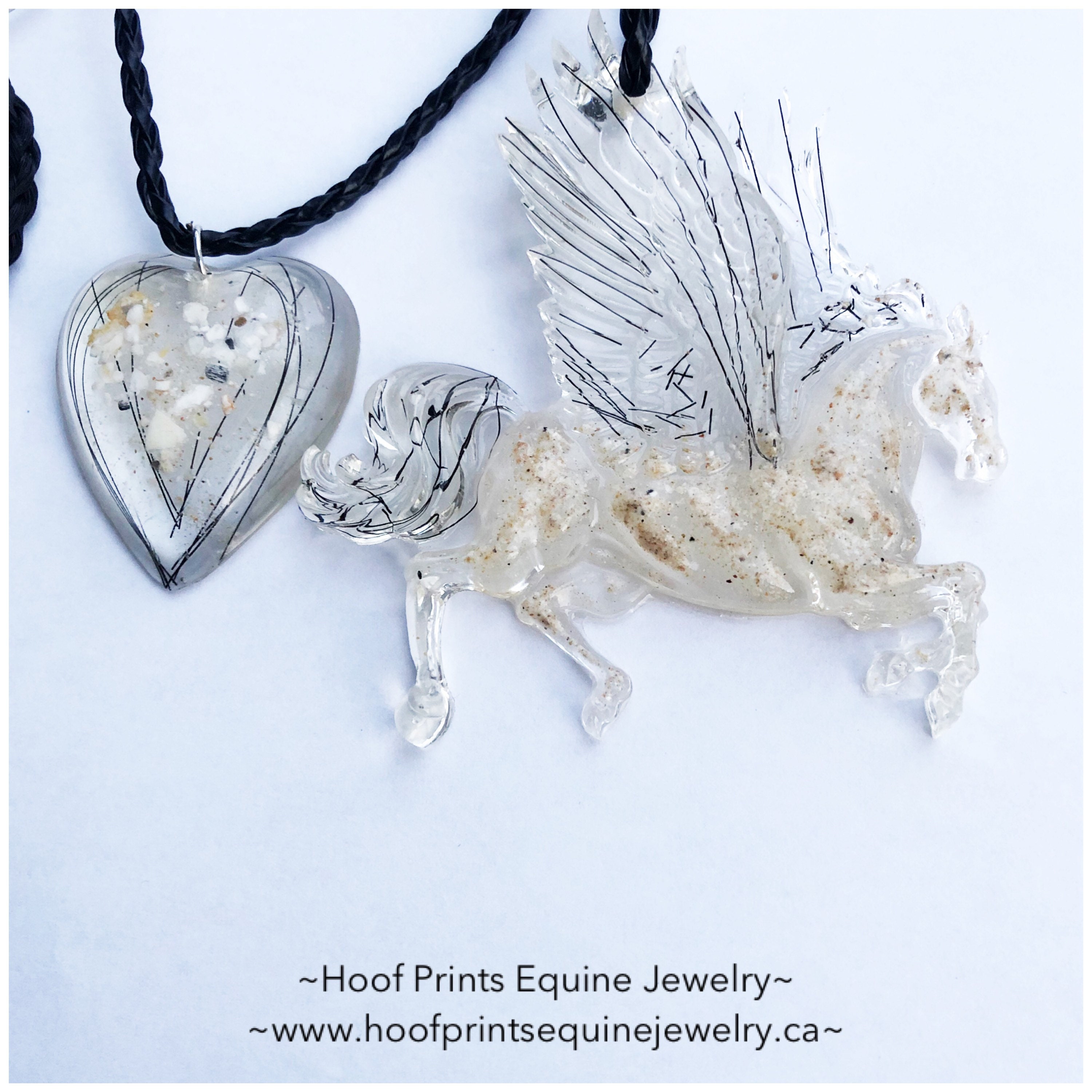 Winged Resin Horse With YOUR Horses Hair or Ashes Etsy