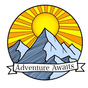 Adventure Awaits Vinyl Sticker