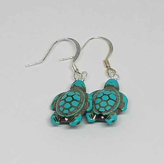 Etsy turtle earrings deals