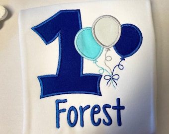 First Birthday Balloon Shirt