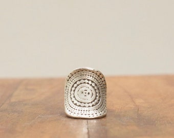 Ring Turkish Pewter Tribal Adjustable Ring