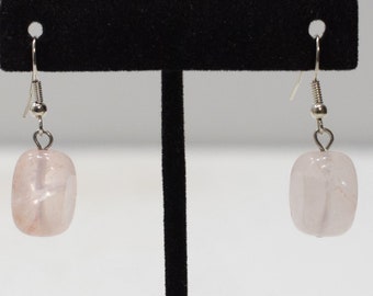 Earrings Pink Rose Quartz Earrings