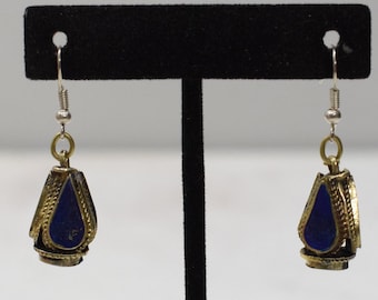 Middle Eastern Lapis Drop Earrings