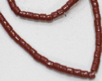 Beads African Small Rust Glass Beads 4-5mm