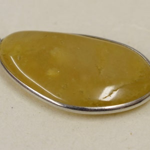 Pendant Baltic Amber Sterling Silver Pendant
