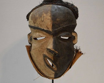 African Mask Pende Congo Hunter Healer Wood Mask