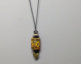 Naga Brass Pendant Cord Necklace