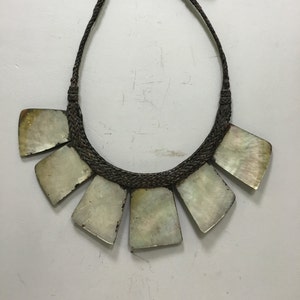 Philippine Ifugao Tribal Shell Rattan Necklace