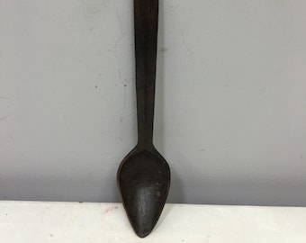 Spoon Philippines Ifugao Tribal Carved Wooden Handle Serving Spoon