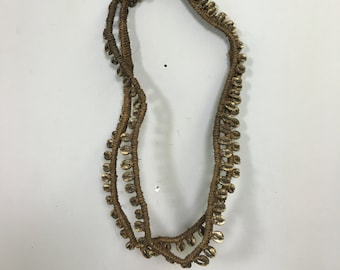 African Necklace Belt Cowrie Shell Woven Kamba Triba Kenya