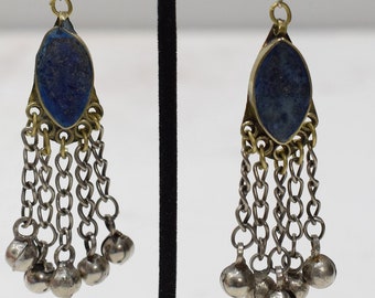 Middle Eastern Lapis Dangle Earrings