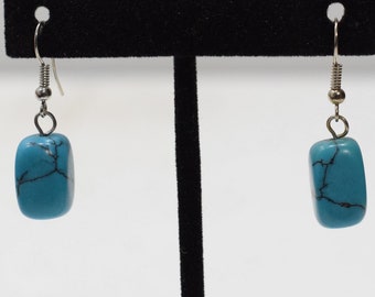 Earrings Stabilized Turquoise Stone Earrings
