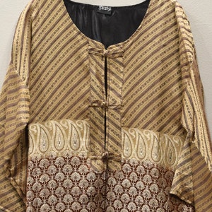 Jacket Silk Beige Brocade Jacket
