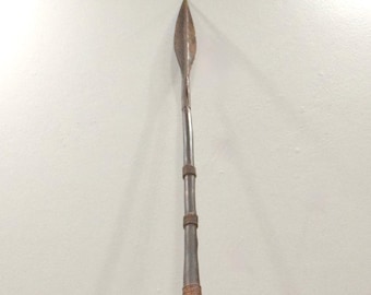 African Brass Coiled Spear Democratic Republic of the Congo