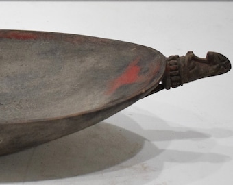 Bowl Papua New Guinea Ramu River Wood Feasting  Bowl