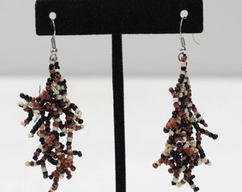 Earrings Multi Colored Glass Beaded Earrings