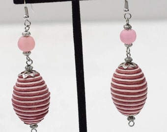 Earrings Philippine Burgundy Twine Earrings