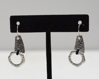 Earrings Silver Round Dangle Earrings