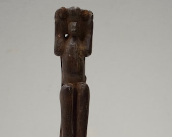 Slingshot Mayan Carved Wooden Monkey Baby Guatemala Slingshot
