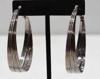 Earrings Large Triple Wire Hoop