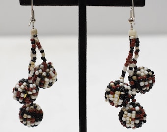 Earrings Beaded Ball Dangle Earrings