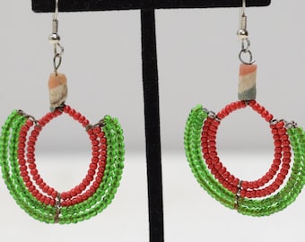 Earrings African Beaded Earrings