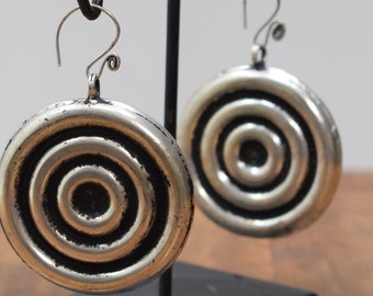 Earrings Silver Miao /Hmong Coiled Earrings